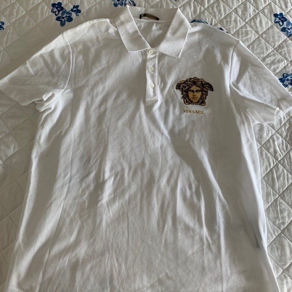 Versace Medusa Pique Polo: NWOT - Picture 3 of 12